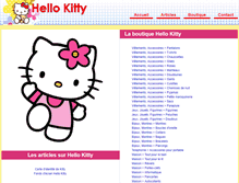 Tablet Screenshot of hello-kitty.achat-petit-prix.fr